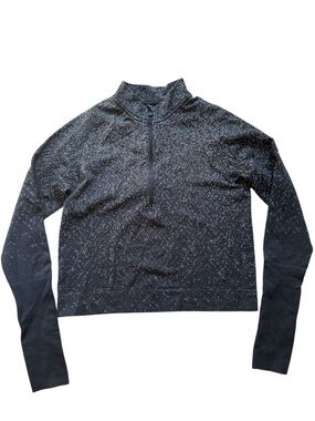 lululemon athletica Black and White Speckled Zip Pullover
